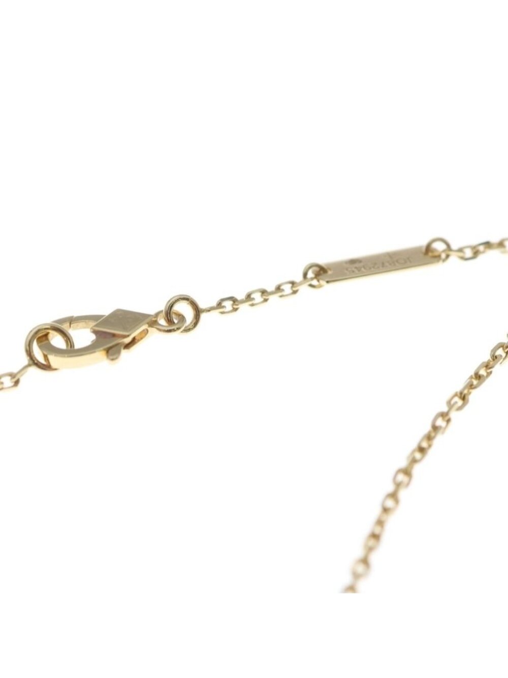 Van Cleef & Arpels Vintage Alhambra Guilloche Pendant Chain Gold - Picture 4 of 6